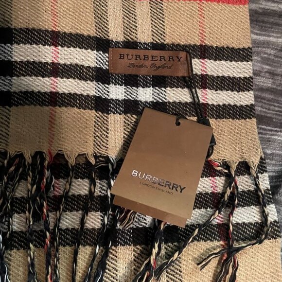 NWT Burberry Nova Check Reversible Unisex Scarf - Picture 3 of 3